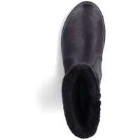 Women's Rieker Footwear style name Berta 70 in color Schwarz/ Nero/ Kuwait/ Rabbit. Sku: Z0070-00