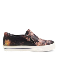 Women's Shoe, Brand Ziera in in Antique Floral Leather shoe image inside view