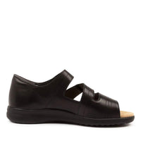 Women's Ziera Bardot-XW in Black Black Sole Leather. Sku: ZR10094B75LE