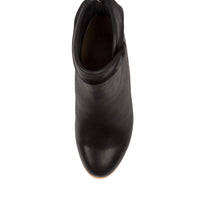 Overhead view Women's Ziera Footwear style name Grale in Black Leather. Sku: ZR10287BLALE
