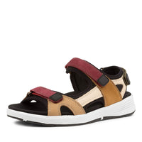 Quarter view Women's Ziera Footwear style name Usure-W in Black Multi. Sku: ZR10384BLAHG-W