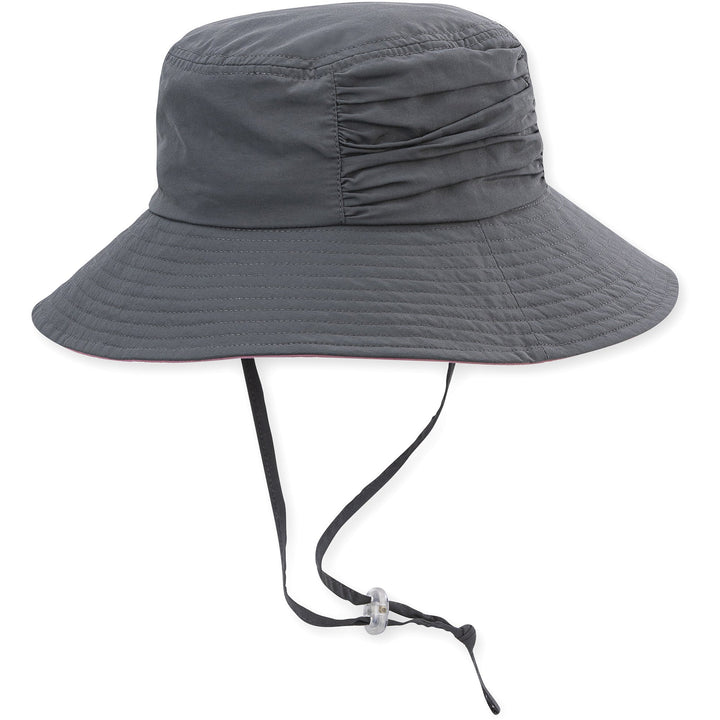 Quarter turn Women's Pistil Hats style name Dover Sun Hat in color Graphite. Sku: 0041-GRAPHITE