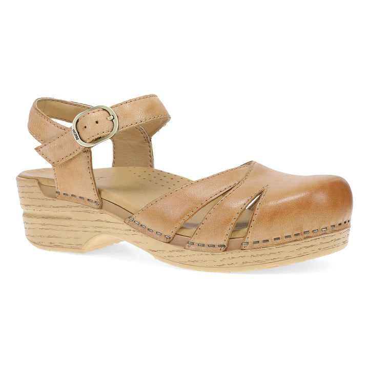 Women's Dansko Margreta Mary Jane Clog in Honey Distressed. Sku: 70581421
