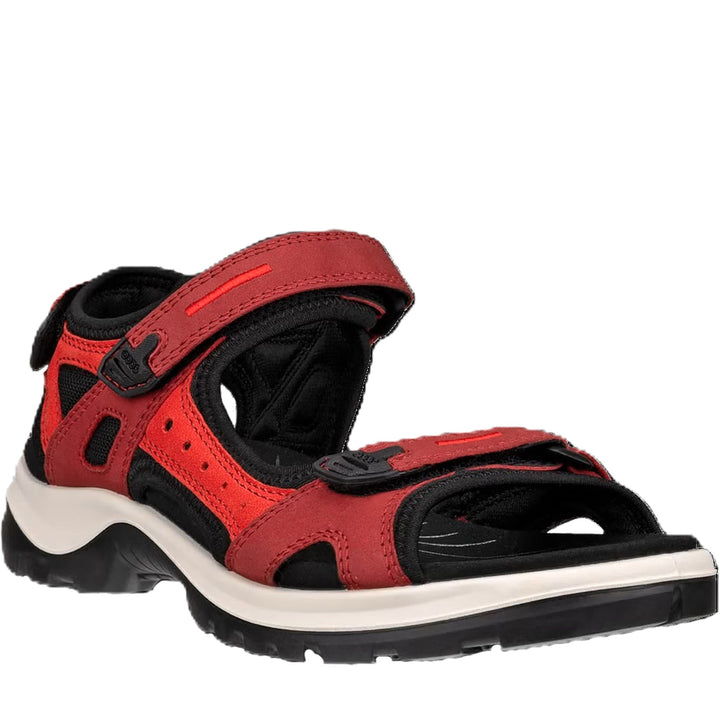Quarter turn Women's ECCO Footwear style name Yucatan in color Brick Chili Red. Sku: 069563-56447