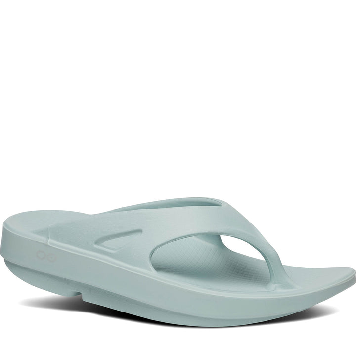 Quarter turn Women's Oofos Footwear style name Ooriginal Flip in color Mist. Sku: 1000MIST