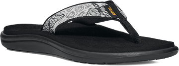 Quarter turn view Women's Teva Footwear style name Voya Flip in color Enchanted Forest. Sku: 1019040-EFR