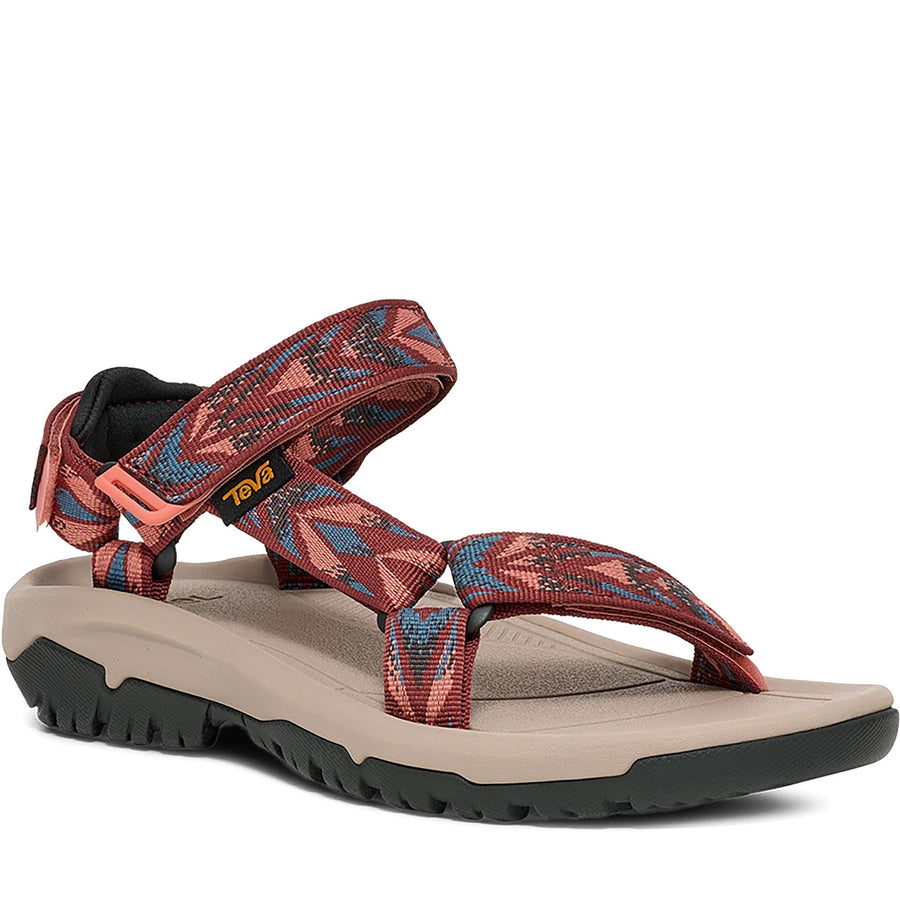 Quarter turn Women's TEVA Footwear style name Hurricane Xlt2 in color Archive Wings Blooming Dahlia. Sku: 1019235-AVW