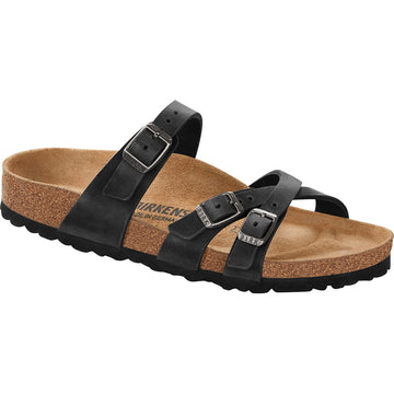 Women's Birkenstock Franca Oiled Regular in Black Oiled. Sku: 1021112