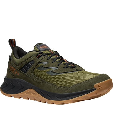 Quarter turn Men's Keen Footwear style name Hightrail Waterproof in color Winter Moss. Sku: 1030354