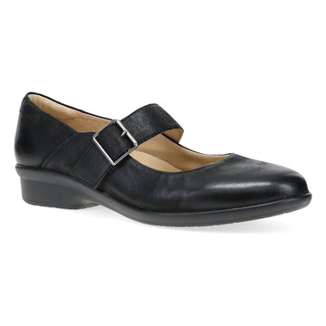 Women's Dansko Collette Wide in Black Burnished Nubuck. Sku: 10503020200