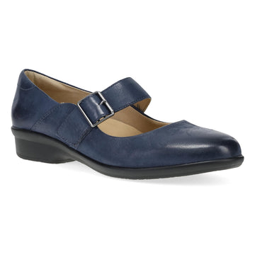 Women's Dansko Collette in Navy Burnished Nubuck. Sku: 10502290200