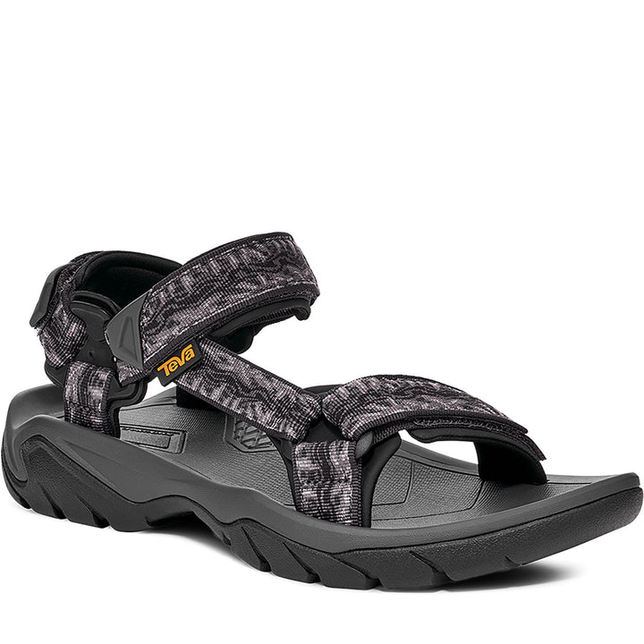 Quarter turn Men's TEVA Footwear style name Terra Fi 5 Universal in color Gemline Total Eclipse. Sku: 1102456-GTT