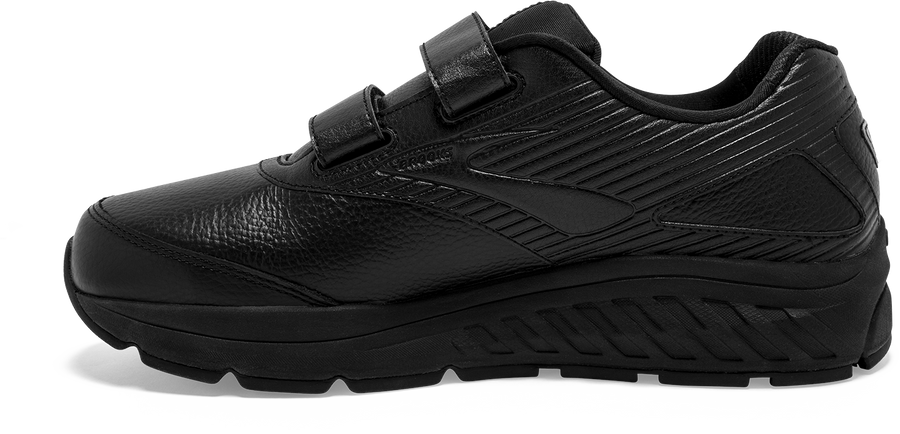 Inside view Men's Brooks Footwear style name Addiction Walker V-Strap 2 Double Wide in color Black. Sku: 110320-4E072