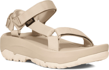 Quarter turn view Women's Teva Footwear style name Hurricane XLT2 Ampsole in color Oyster. Sku: 1131270-OYS