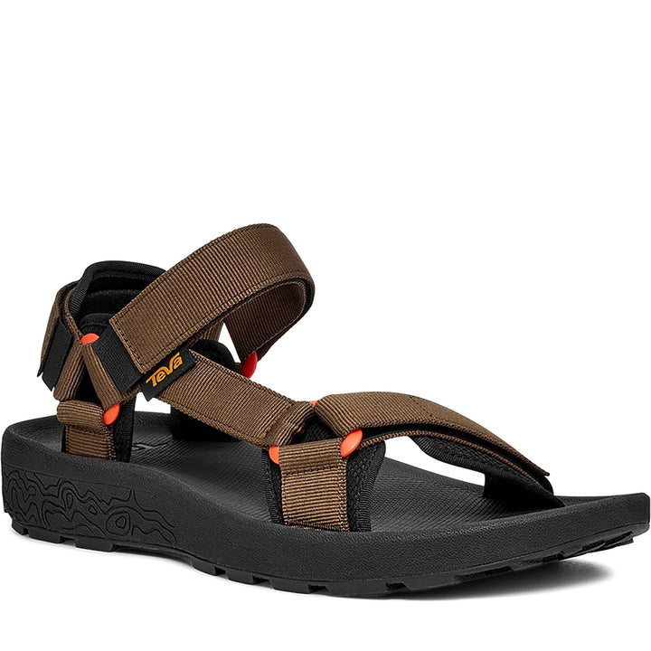 Quarter turn Men's TEVA Footwear style name Hydratrek Sandal in color Desert Palm. Sku: 1150510-DSPM