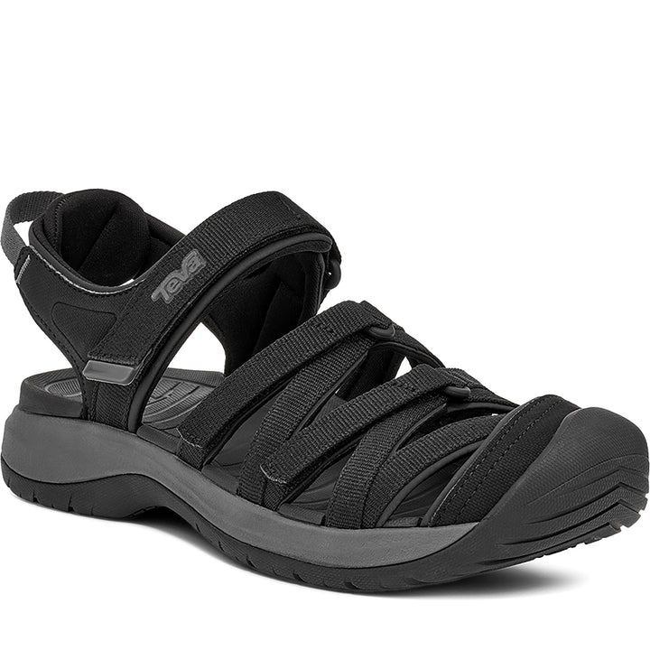 Quarter turn Women's TEVA Footwear style name Tirra Sport Ct in color Black. Sku: 1166310-BLK
