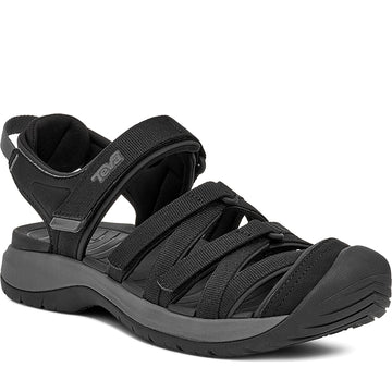 Quarter turn Women's TEVA Footwear style name Tirra Sport Ct in color Black. Sku: 1166310-BLK