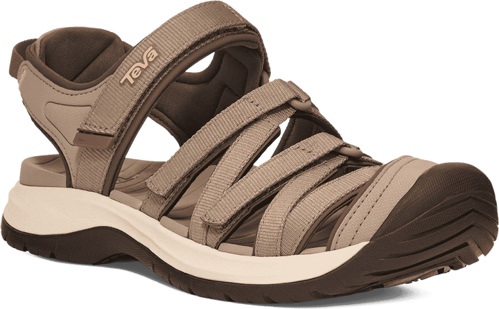 Quarter turn view Women's Teva Footwear style name Tirra Sport Ct in color Dune/ Terracotta. Sku: 1166310-DNTR