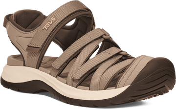 Quarter turn view Women's Teva Footwear style name Tirra Sport Ct in color Dune/ Terracotta. Sku: 1166310-DNTR