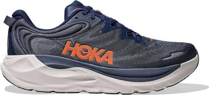 Men's HOKA Footwear in Midnight Blue/ Faded Navy. Sku: 1171934-MLFD