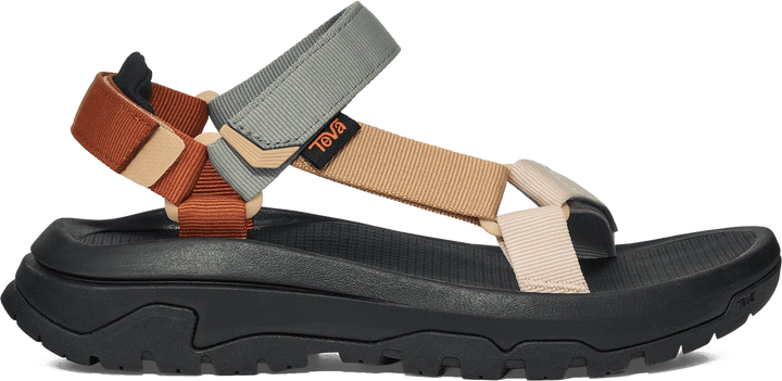 Quarter turn view Women's Teva Footwear style name Hurricane XLT3 in color Neutral Multi. Sku: 1173671-NLMT