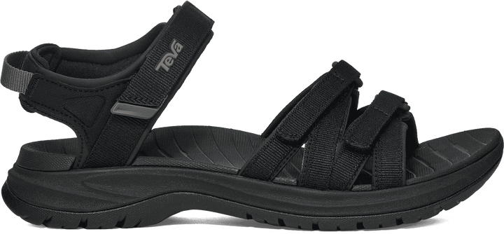Quarter turn view Women's Teva Footwear style name Tirra Sport in color Black/ Black. Sku: 1173720-BCBK
