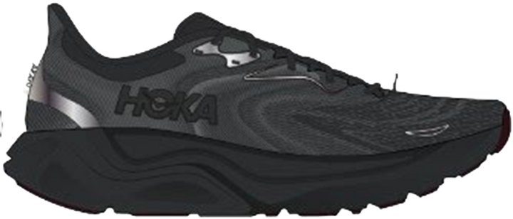 Quarter turn view Men's HOKA Footwear style name Arahi 8 XWide in color Black/ Black. Sku: 1175530-BBLC