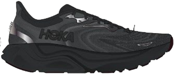 Quarter turn view Men's HOKA Footwear style name Arahi 8 XWide in color Black/ Black. Sku: 1175530-BBLC