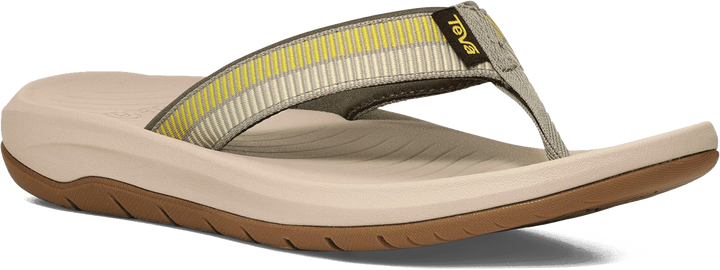 Quarter turn view Women's Teva Footwear style name Hurricane Flip in color Seagrass. Sku: 1177450-ALDD