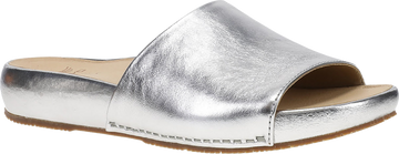 Quarter turn view Women's Dansko Footwear style name Twyla in color Pewter. Sku: 15000240600