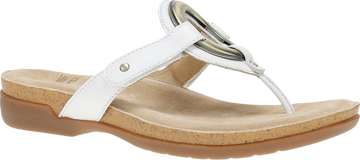 Quarter turn view Women's Dansko Footwear style name Rosalia in color White. Sku: 16021010300