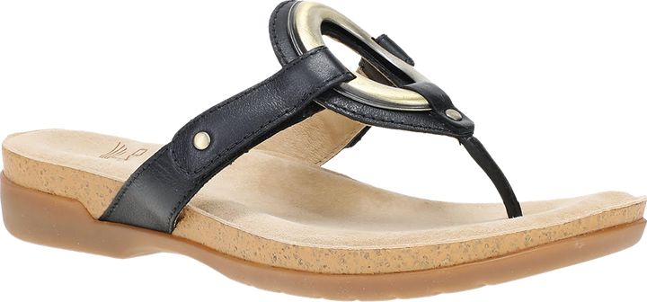 Quarter turn view Women's Dansko Footwear style name Rosalia in color Black. Sku: 16021020300