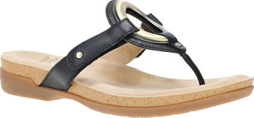 Quarter turn view Women's Dansko Footwear style name Rosalia in color Black. Sku: 16021020300