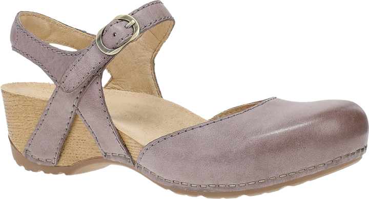 Quarter turn view Women's Dansko Footwear style name Tiffani in color Dusty Lilac. Sku: 1710851600