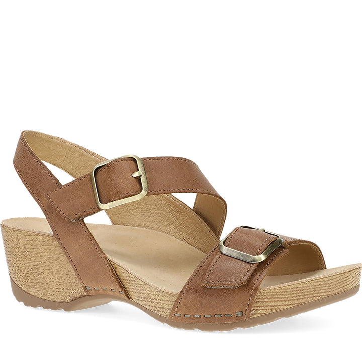 Quarter Turn Women's Trinity Footwear in Tan Burnished Nubuck. Sku: 1716641600