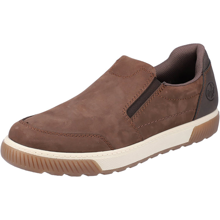 Men's Rieker Footwear in Cigar/ Moro/ Braun-Schwarz Bendig. Sku: 18951-25