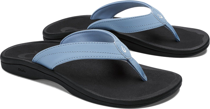 Quarter turn view Women's OluKai Footwear style name Ohana in color Ocean Fog. Sku: 20110-FN40