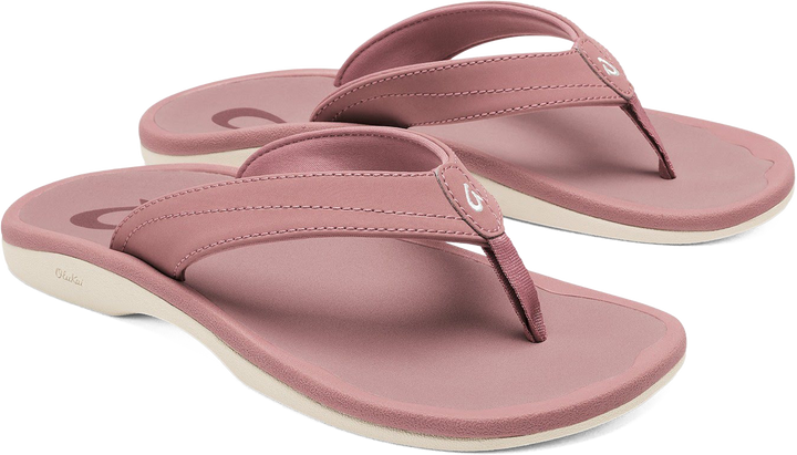 Quarter turn view Women's OluKai Footwear style name Ohana in color Coral Rose. Sku: 20110-RSZA