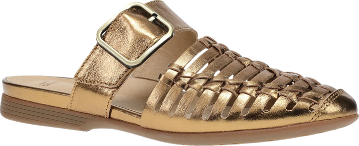 Quarter turn view Women's Dansko Footwear style name Leilani in color Bronze. Sku: 2048290600