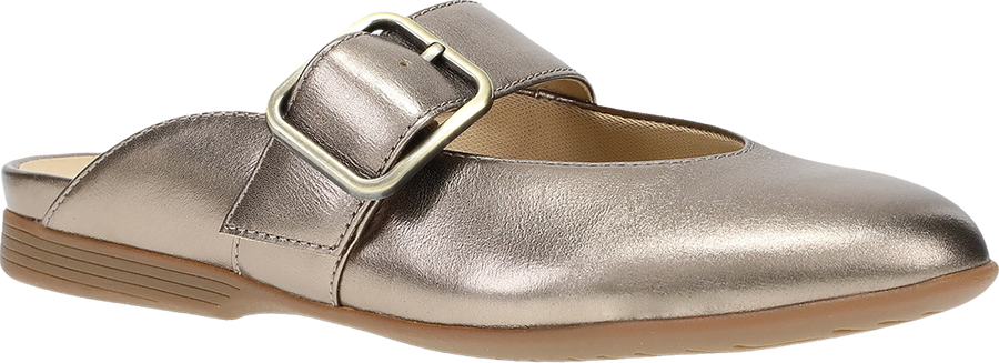 Quarter turn view Women's Dansko Footwear style name Lotus in color DKGLD MET. Sku: 2050300600
