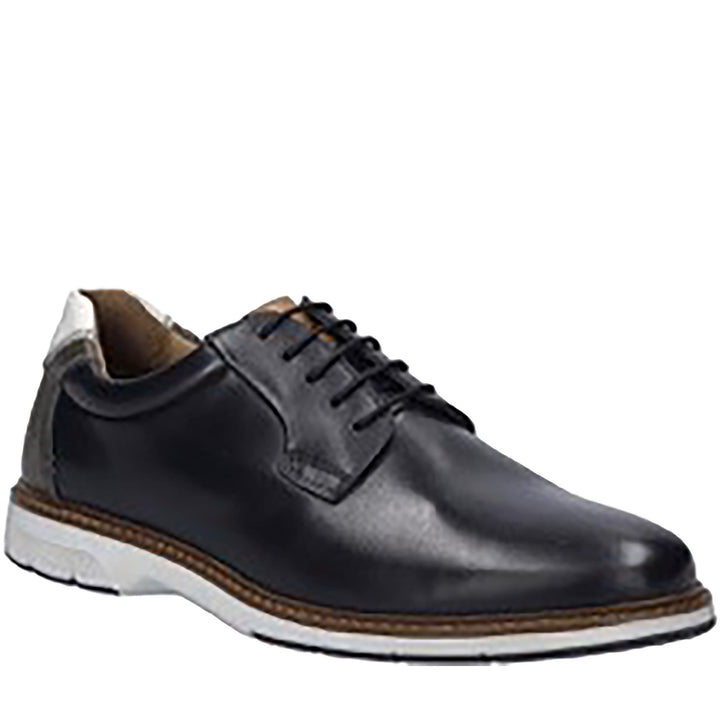 Quarter turn Men's Josef Seibel Footwear style name Stuart 03 in color Black Kombi. Sku: 22303-12102