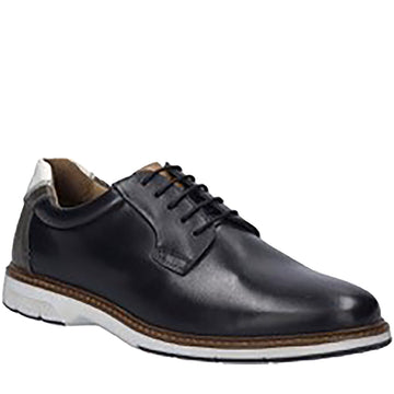 Quarter turn Men's Josef Seibel Footwear style name Stuart 03 in color Black Kombi. Sku: 22303-12102