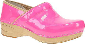 Quarter turn view Women's Dansko Footwear style name XP 2.0 in color Pink Neon. Sku: 3950331421