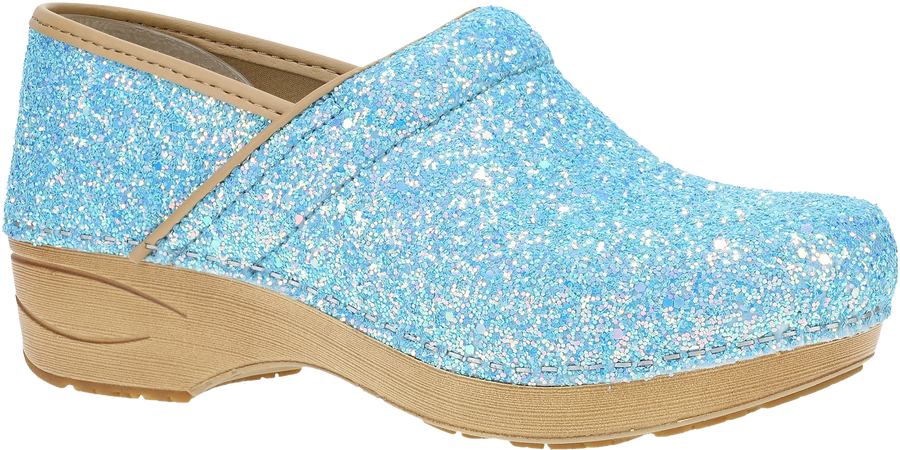 Quarter turn view Women's Dansko Footwear style name Xp 2.0 in color ICEBLUGLTR. Sku: 3952391421