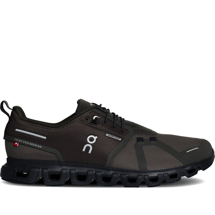 Quarter turn Men's On Running Footwear style name Cloud 6 Waterproof in color Thorn/ Black. Sku: 3MF10063029