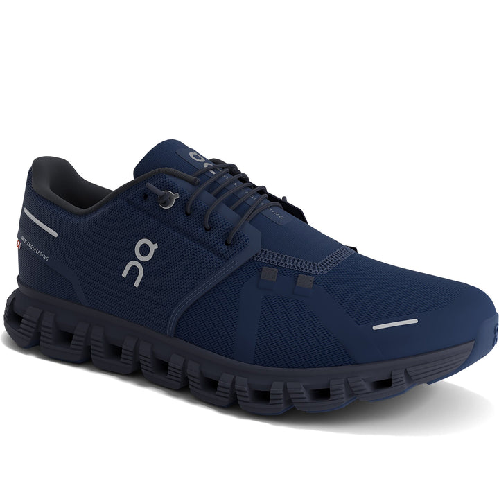Quarter turn Men's On Running Footwear style name Cloud 6 in color Midnight. Sku: 3MF10073279
