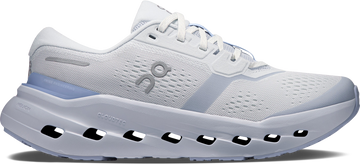 Quarter turn view Women's On Running Footwear style name Cloudrunner 3 in color Heather/ Marsh. Sku: 3WG10054674