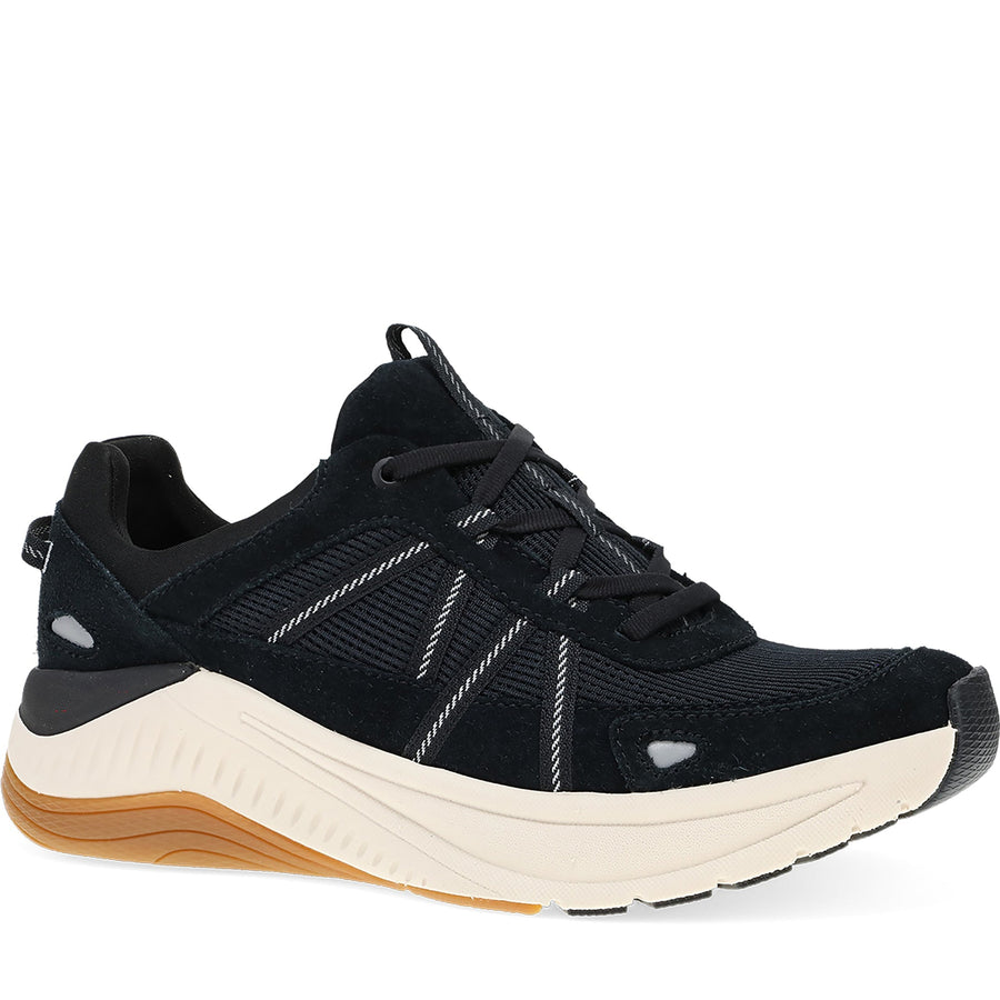 Quarter Turn Women's Poppy Footwear in Black Burnished Suede. Sku: 4209100302
