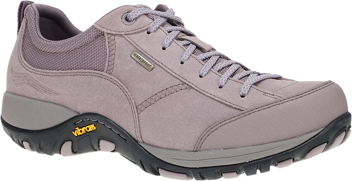 Quarter turn view Women's Dansko Footwear style name Paisley in color Dusty Lilac. Sku: 4350851000