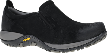 Quarter turn view Women's Dansko Footwear style name Pippy Waterproof Wide in color BLK WP SD. Sku: 4366020200